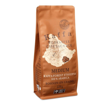 Wildkaffee Kaffa Medium Bohnen aus Äthiopien - 220 g - von Original Food
